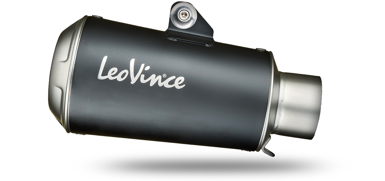 Leovince Matte Black LV 10 Black Edition Slip On Muffler - 15202B  Motorcycle - Dennis Kirk