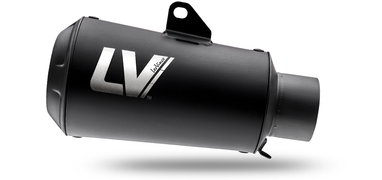 LEOVINCE - LV-10 FULL BLACK STAINLESS STEEL SLIP ON MUFFLER