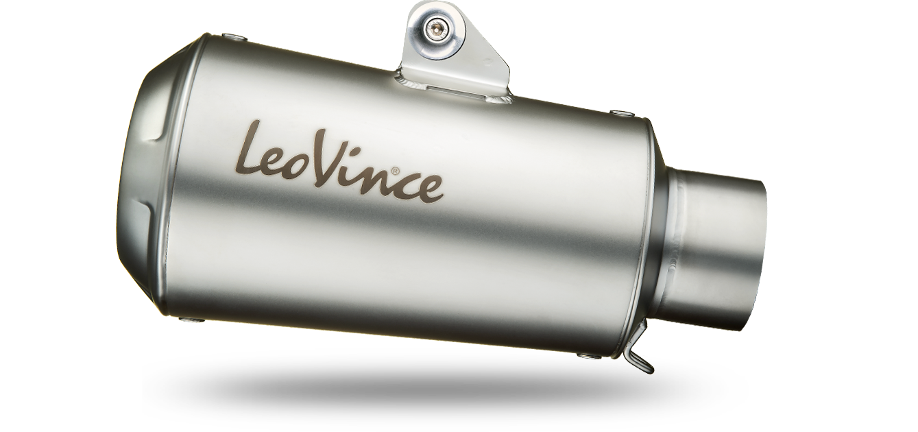 Leo Vince LV-10 Motorcycle Slip On Exhaust 15207 Stainless Steel/Silver