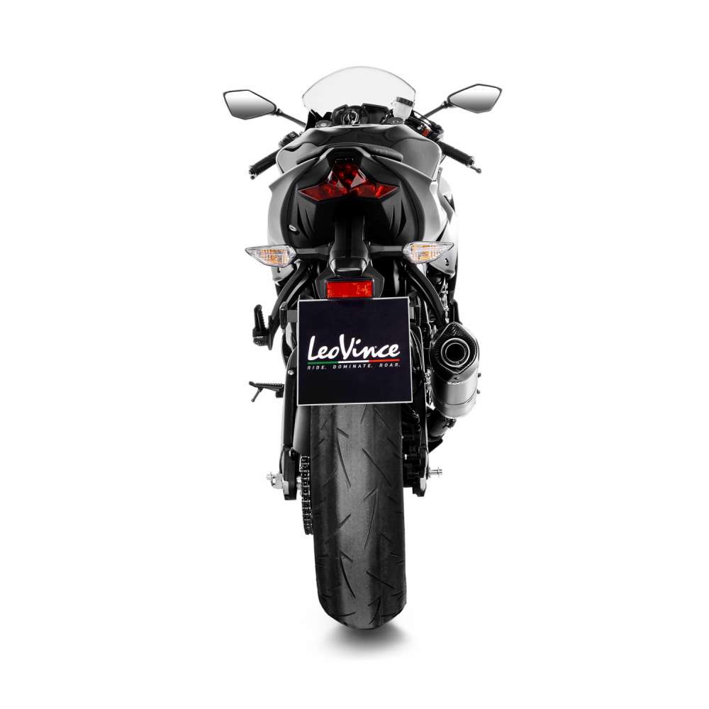 Leovince Black Edition LV One Evo Exhaust System - 14352EB Motorcycle -  Dennis Kirk
