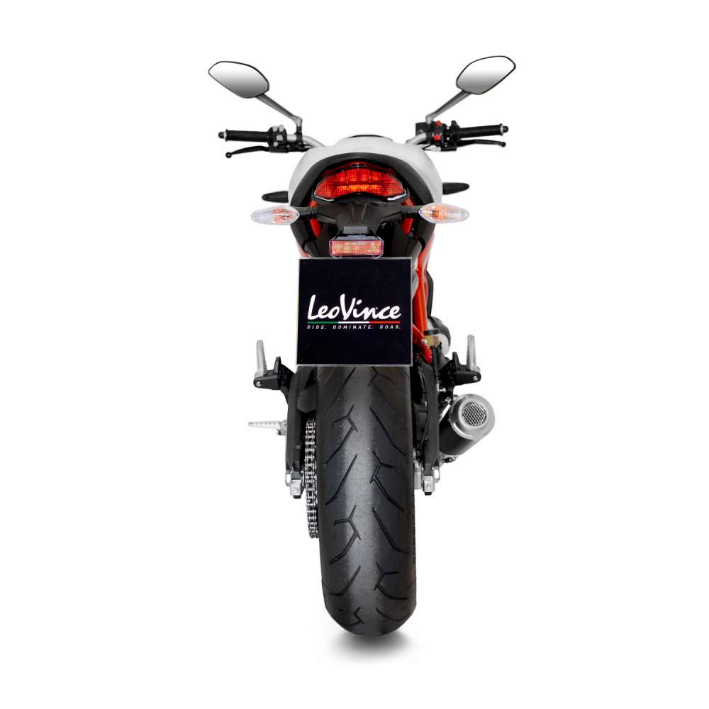 Leovince LV-10 Ducati 15206B Stainless Steel Slip On Muffler Black
