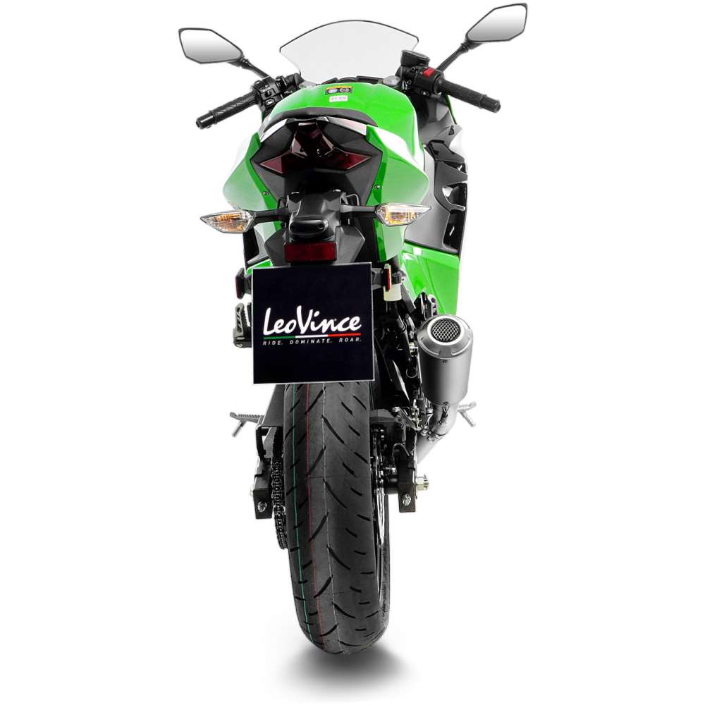 What y'all running on ya exhaust? Currently I have a Leo Vince LV-10 but  I'm looking to put on something a little less throaty and mean sounding… :  r/Ninja400