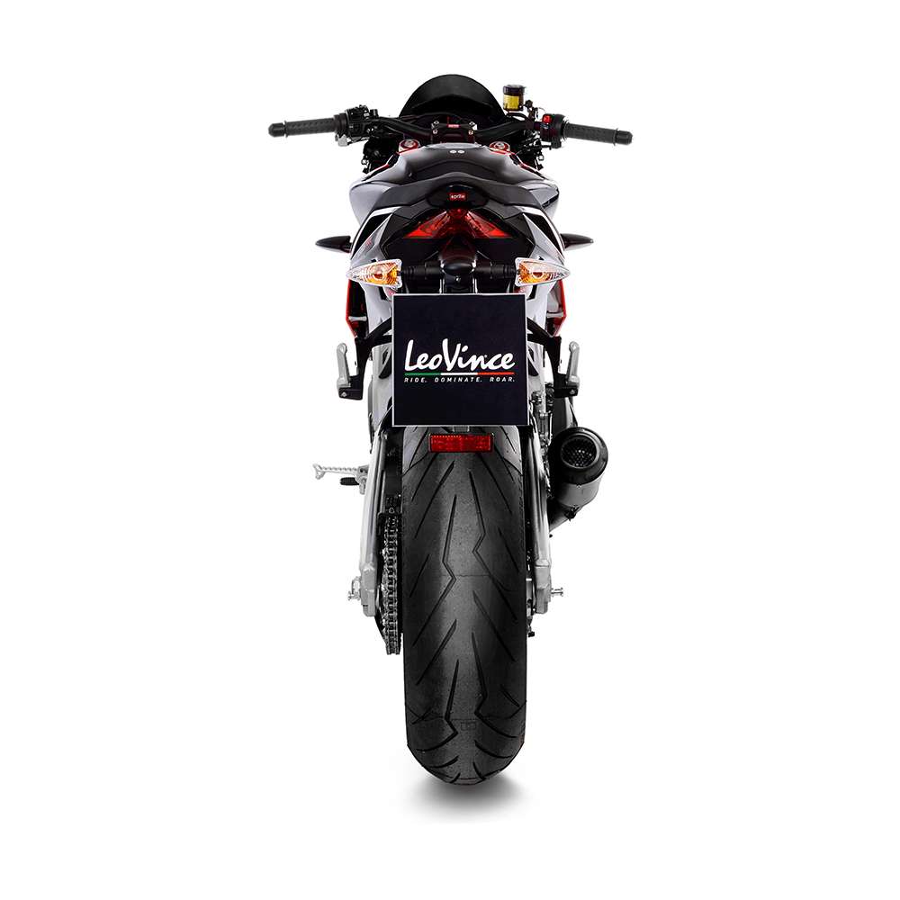 Leovince LV One Evo Black Edition Aprilia Tuareg 660 22 Ref:14402eb Homologated Stainless Steel&carbon Muffler Silver