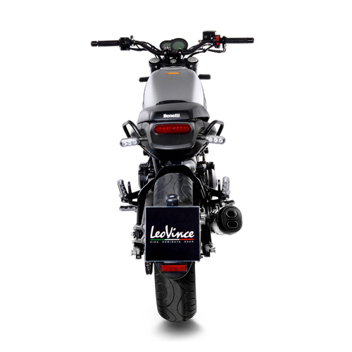 GPR Pot Echappement Compatible Avec Benelli Leoncino 500 Trail 2017 2024 Deeptone Inox Echappement Legal Homologue Silencieux Avec Db Killer Amovible Et Tuyau De Liaison Specifique